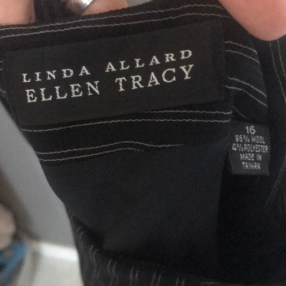 Ellen tracy skirt pinstripes black - Picture 3 of 3